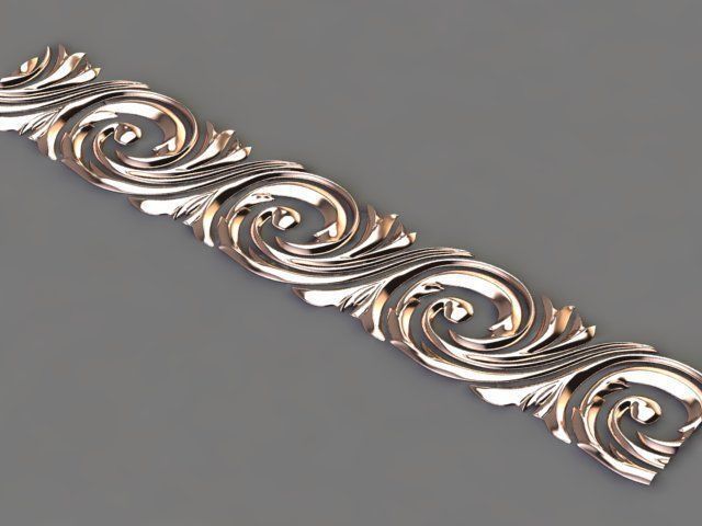 flower pattern  3D print model_1