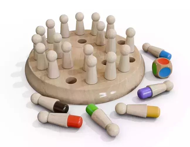JUEGO DE MEMORIA COLORES 3D print model