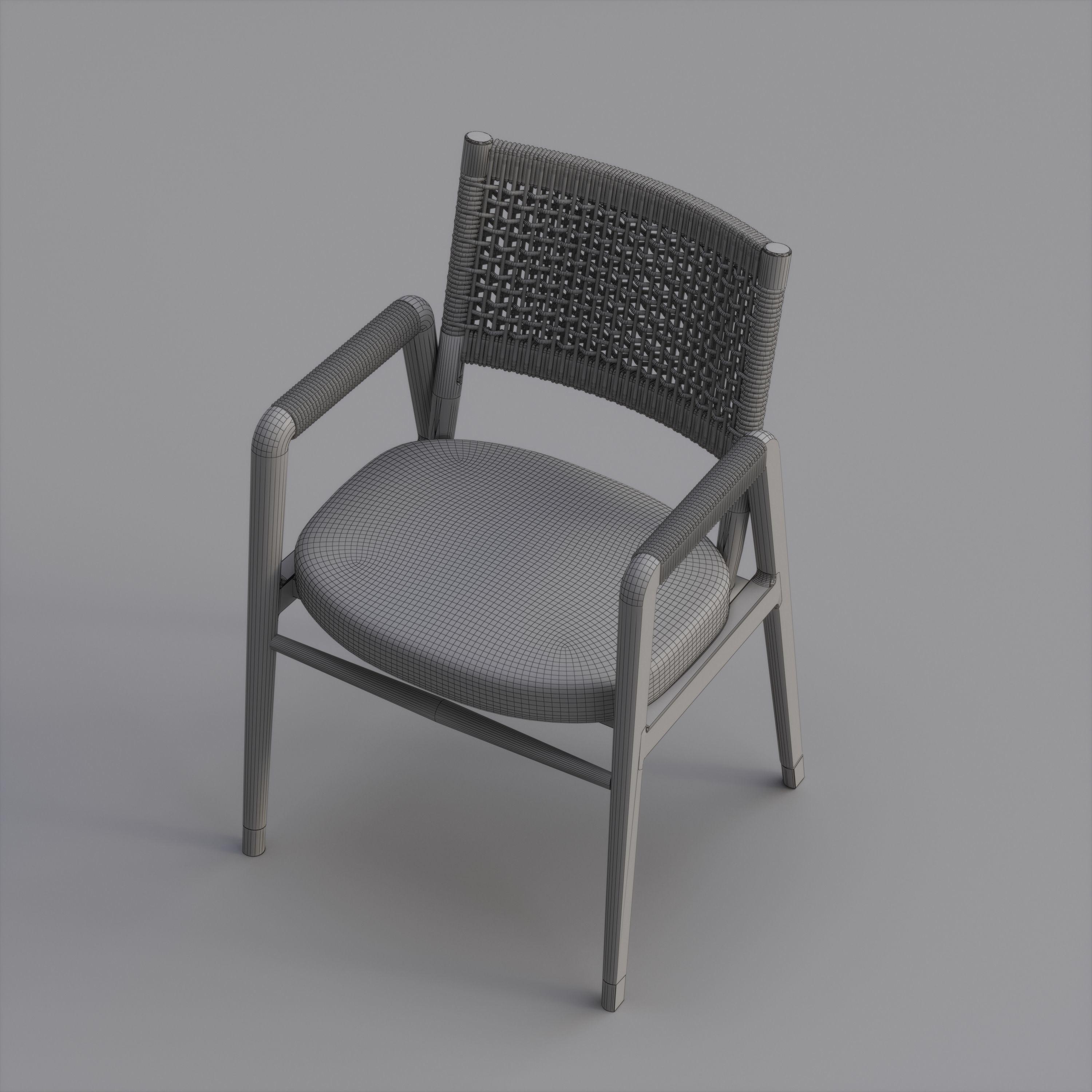 Flexform Ortigia Chair 3D model_3