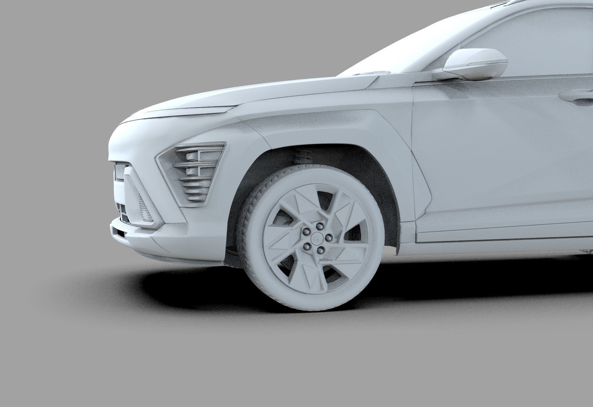 Hyundai Kona 2024 HQ interior 3D model_31