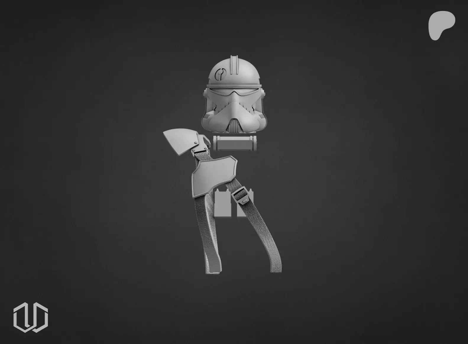 Commander Neyo Black Series Kit 3D print model_0