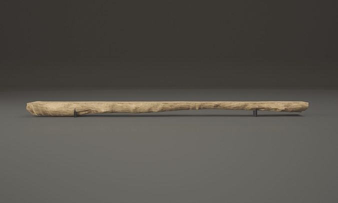 Raw Tree Trunk Bench by Dark Band Studio 3D model