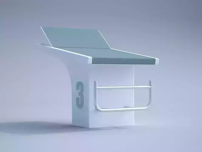 Swimming pool starting block by Dark Band Studio