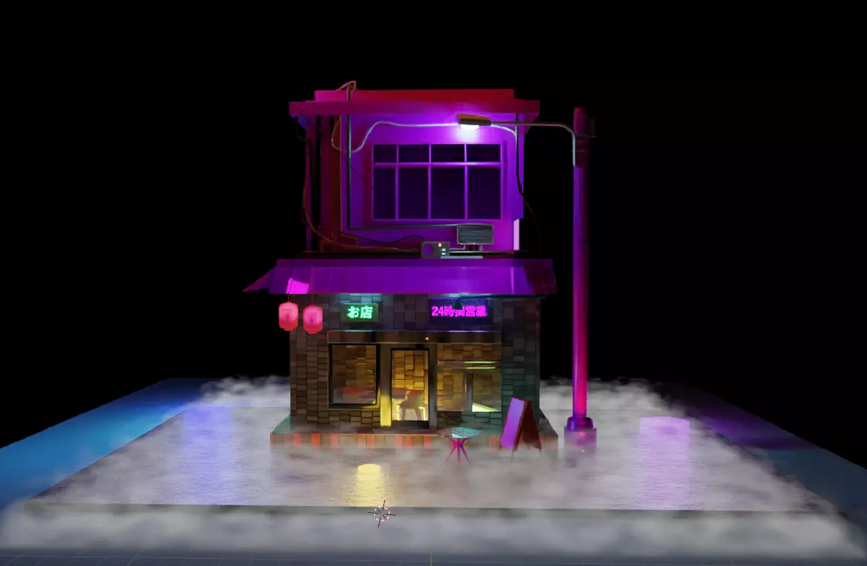 basic shop  3D model_0