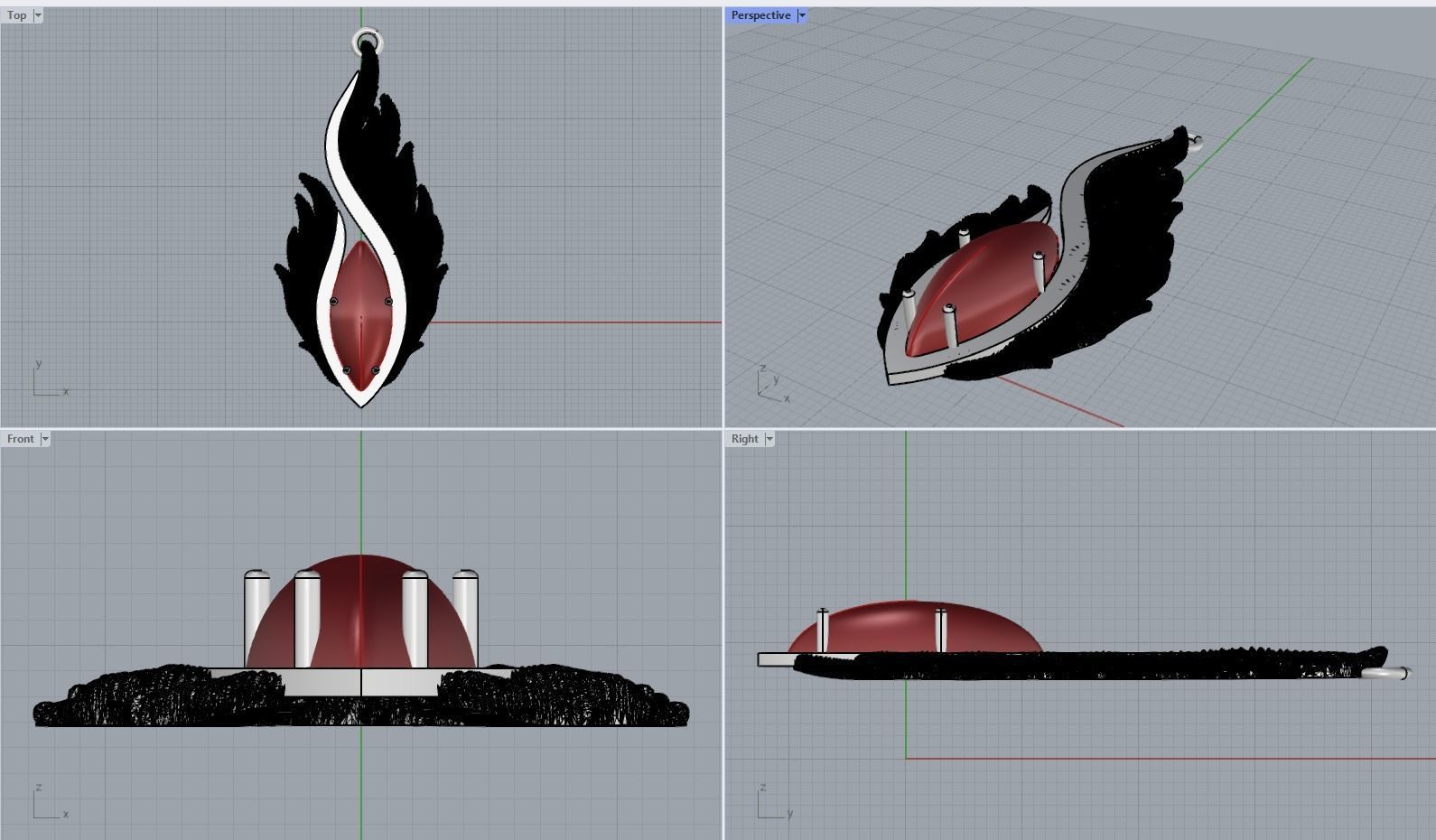 Carrera y Carrera - Pendant Armonia  3D print model_4