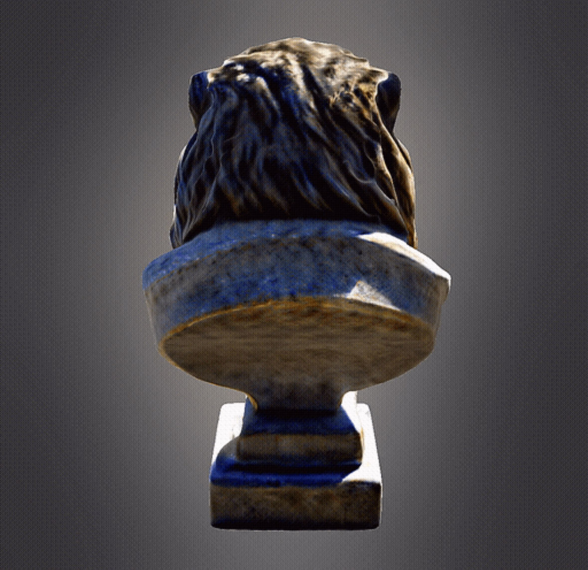 Lion Head Bust 3D print model_8