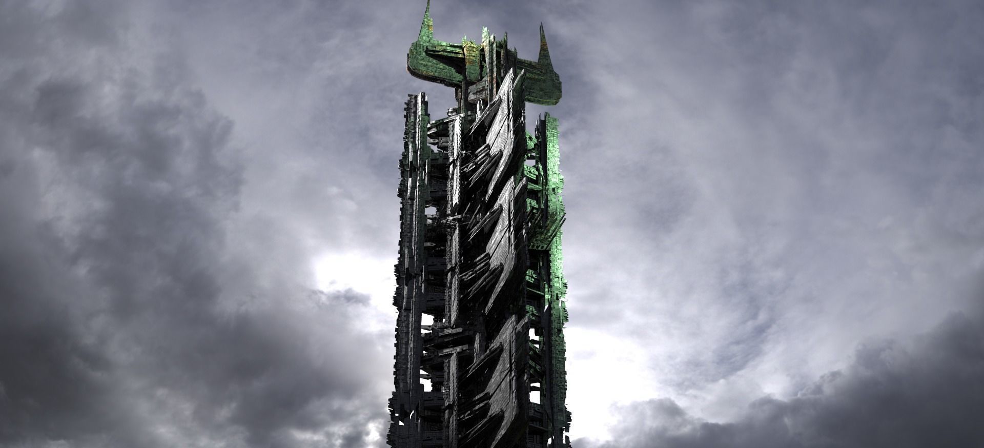 Odins  Dark Tower  3D model_1