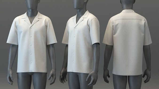 SS Linen Shirt 3D model