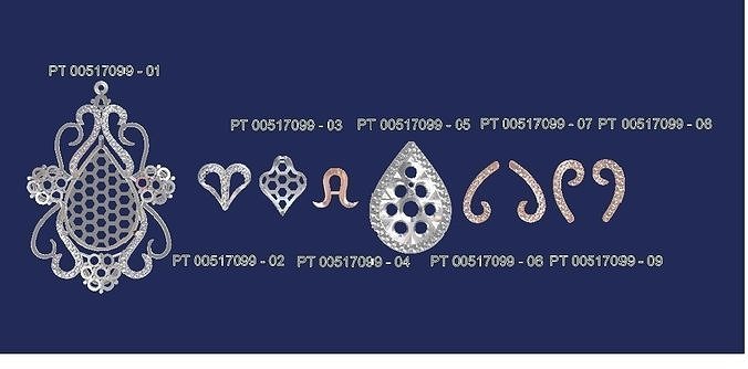 Diamond pendant  jewelry Free 3D print model