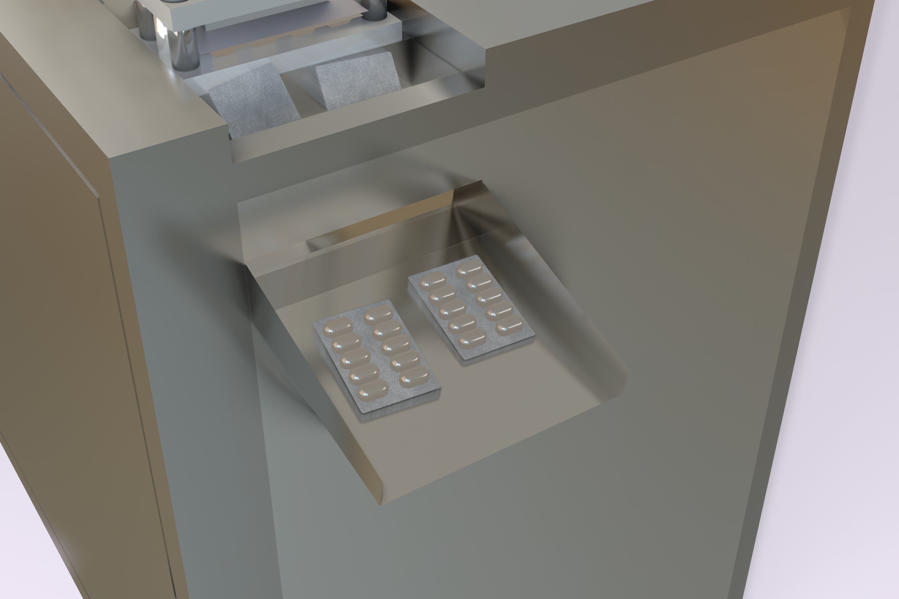 Capsule blister packing machine 3D model_4