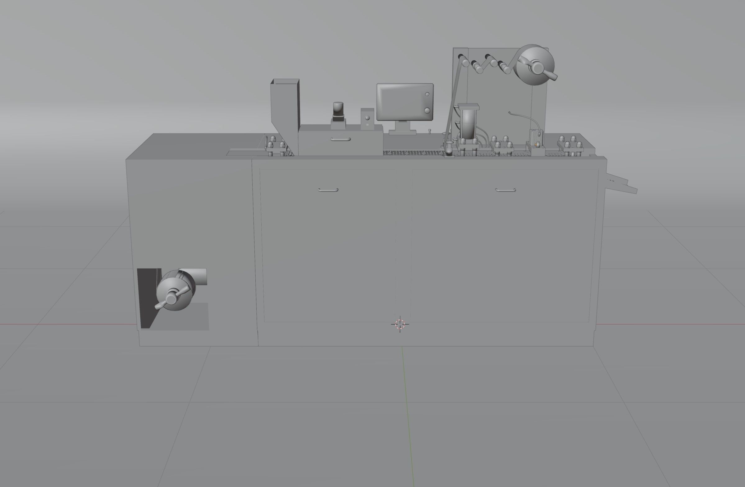Capsule blister packing machine 3D model_5