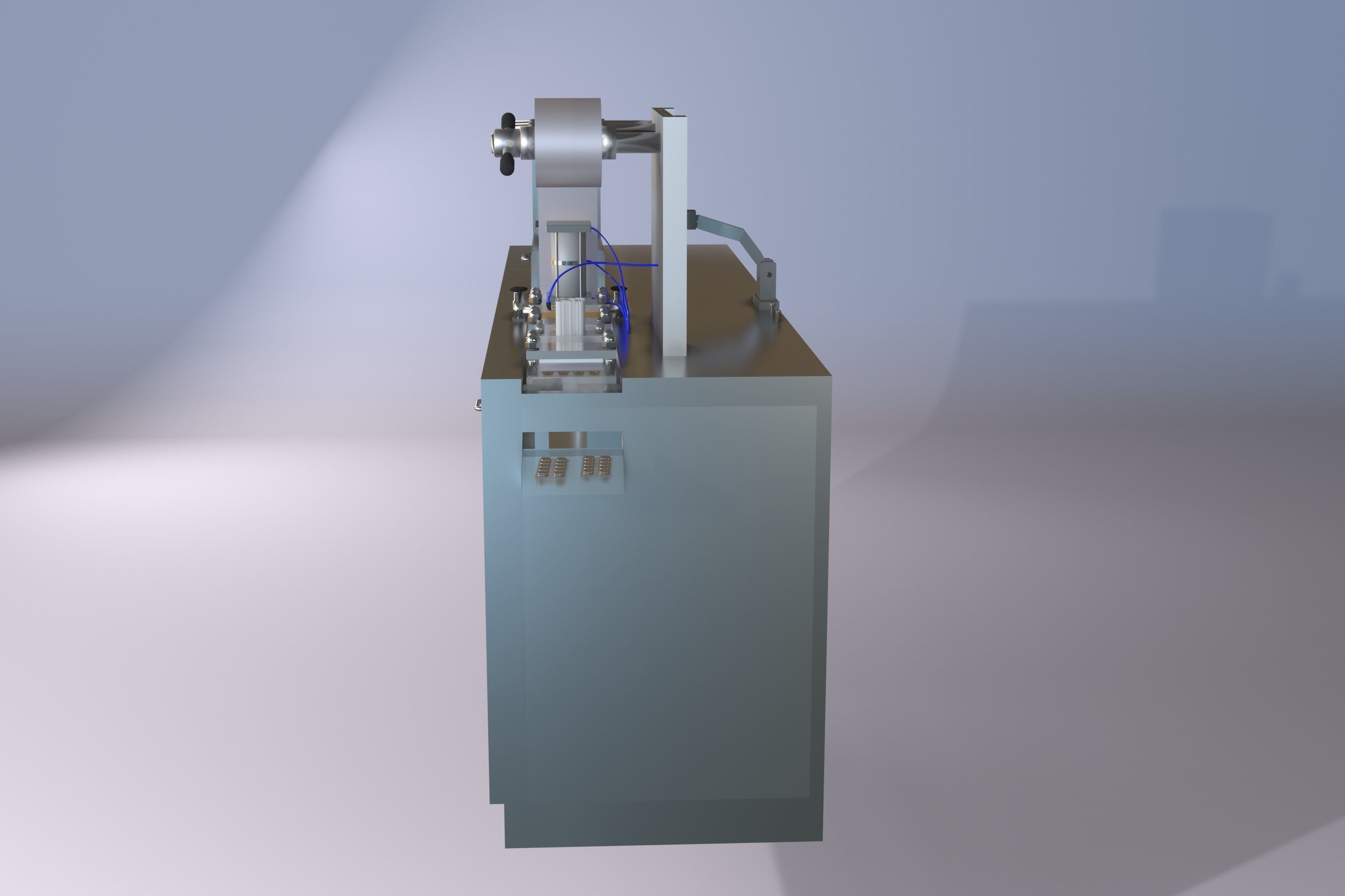 Capsule blister packing machine 3D model_2