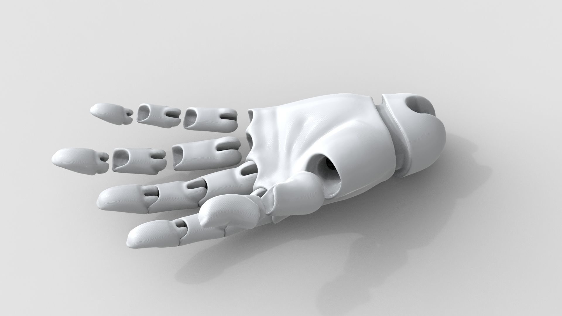 BJD doll ball joint doll men hand 3D print model_9