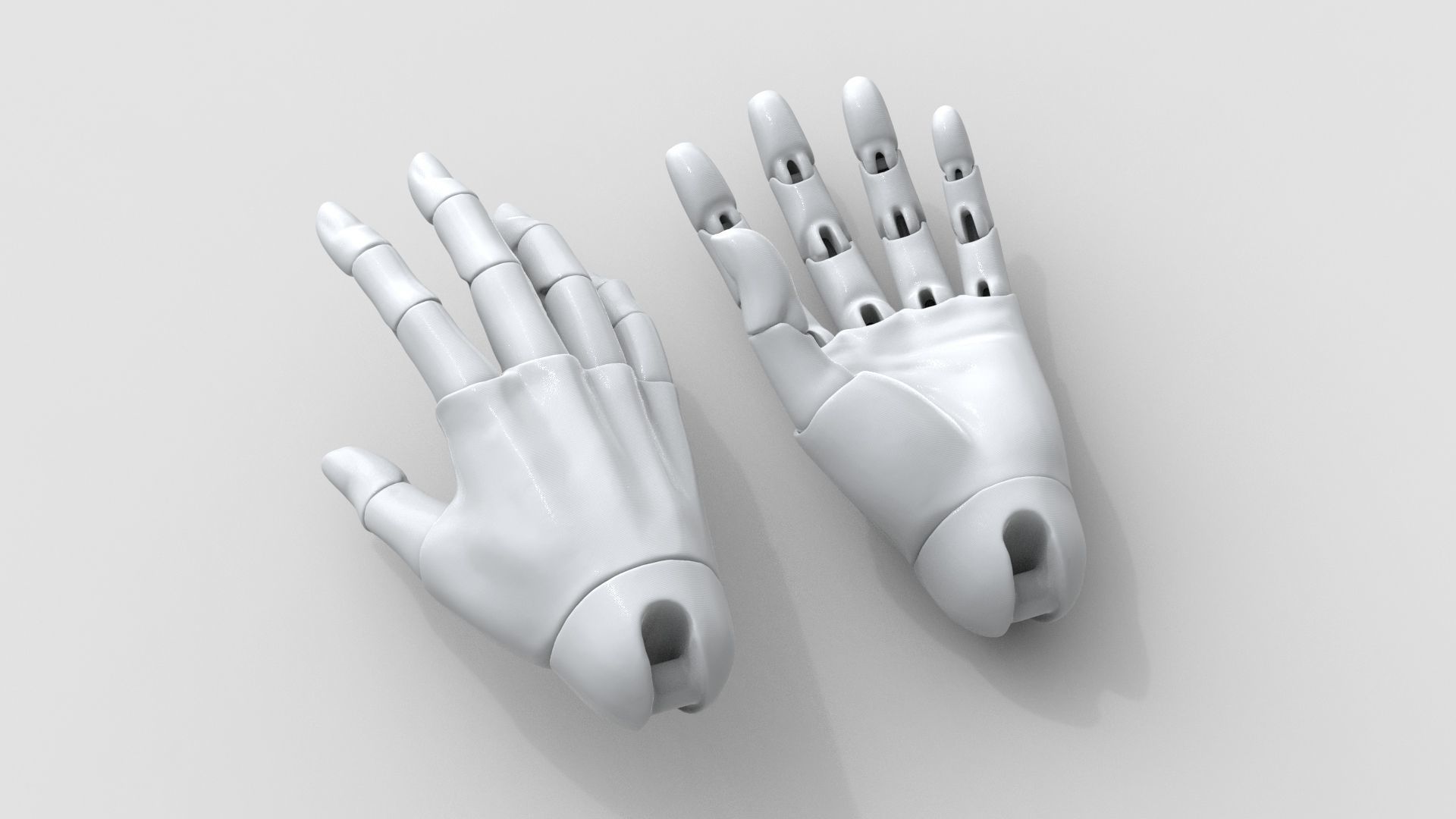 BJD doll ball joint doll men hand 3D print model_4