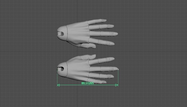 BJD doll ball joint doll men hand 3D print model_19