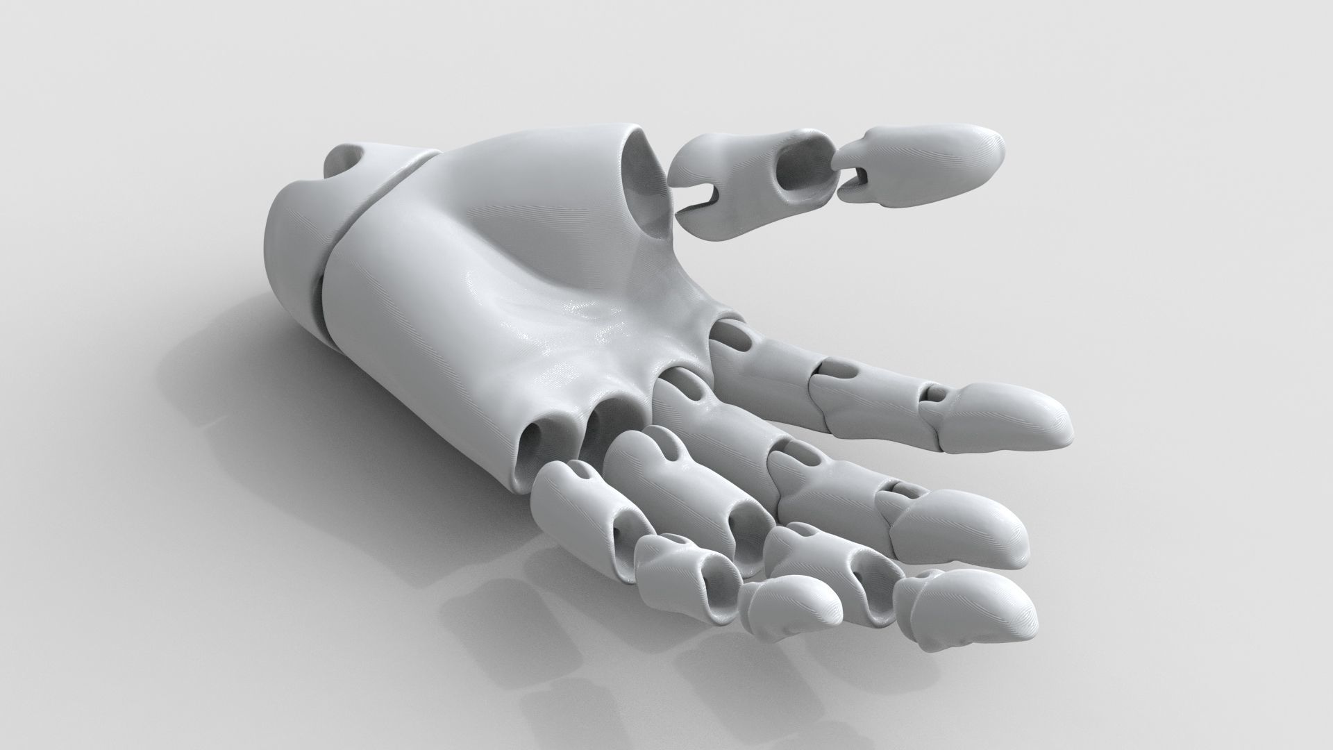 BJD doll ball joint doll men hand 3D print model_11