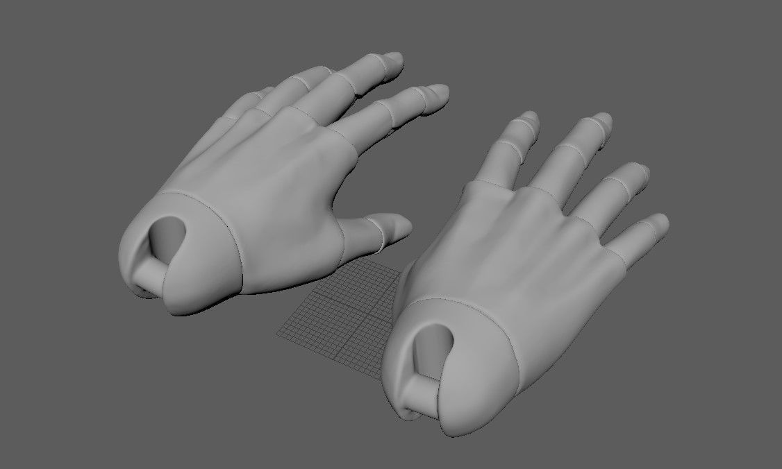BJD doll ball joint doll men hand 3D print model_20