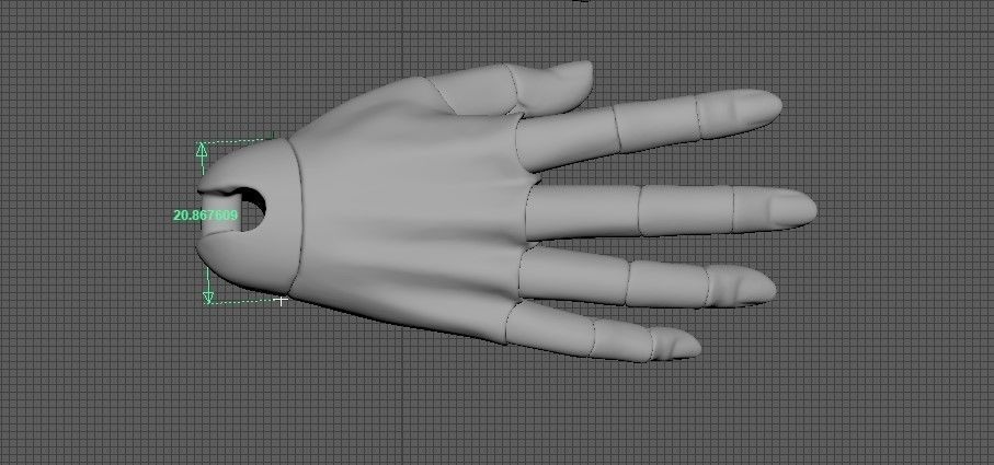 BJD doll ball joint doll men hand 3D print model_14