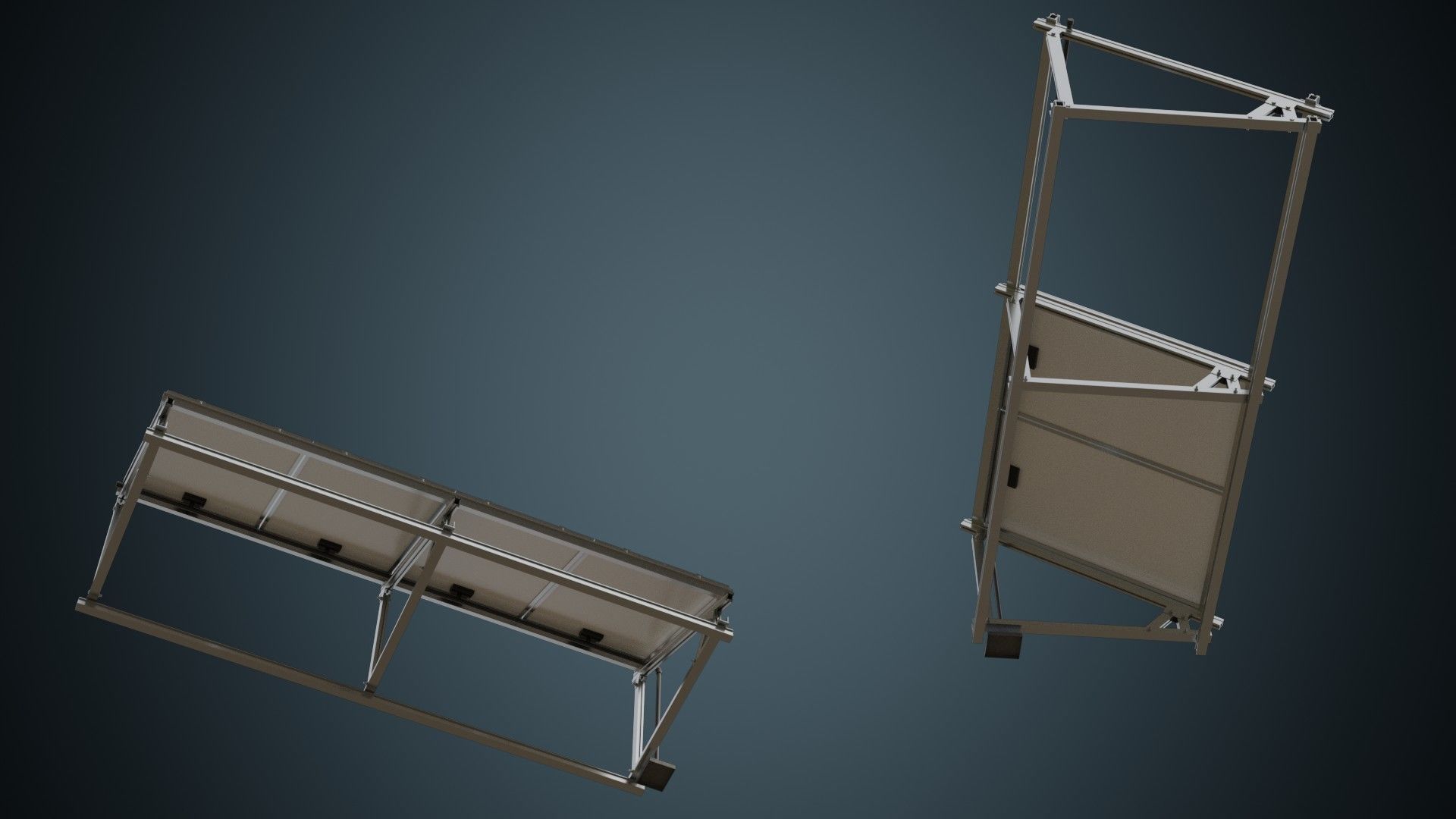 Solar Cell 1A Low-poly 3D model_2