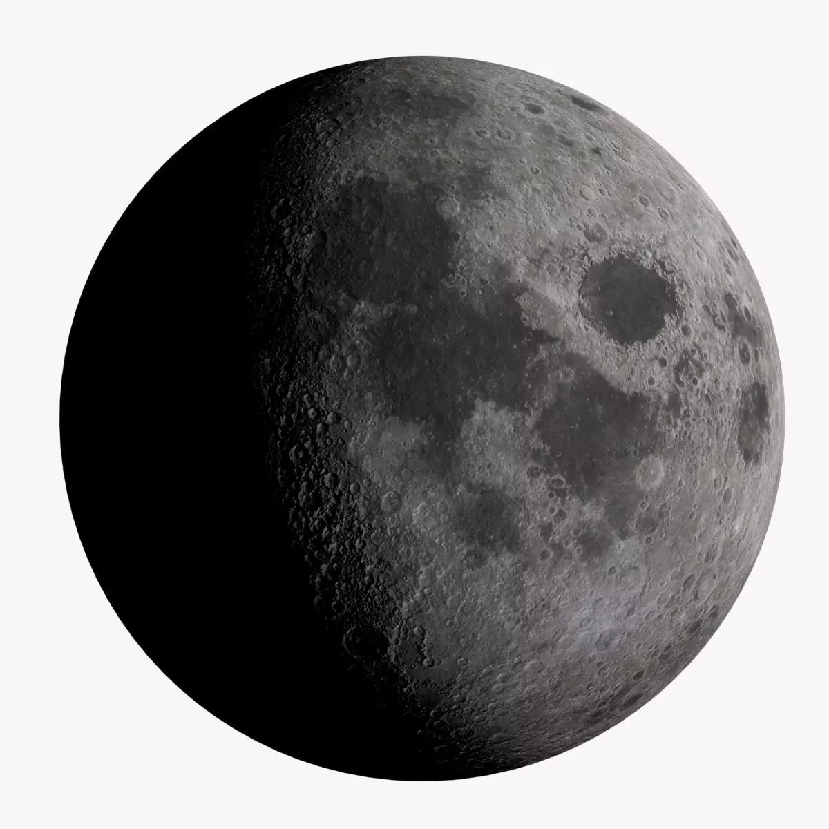 moon universe space planet satellite lunar surface lunar 3D model