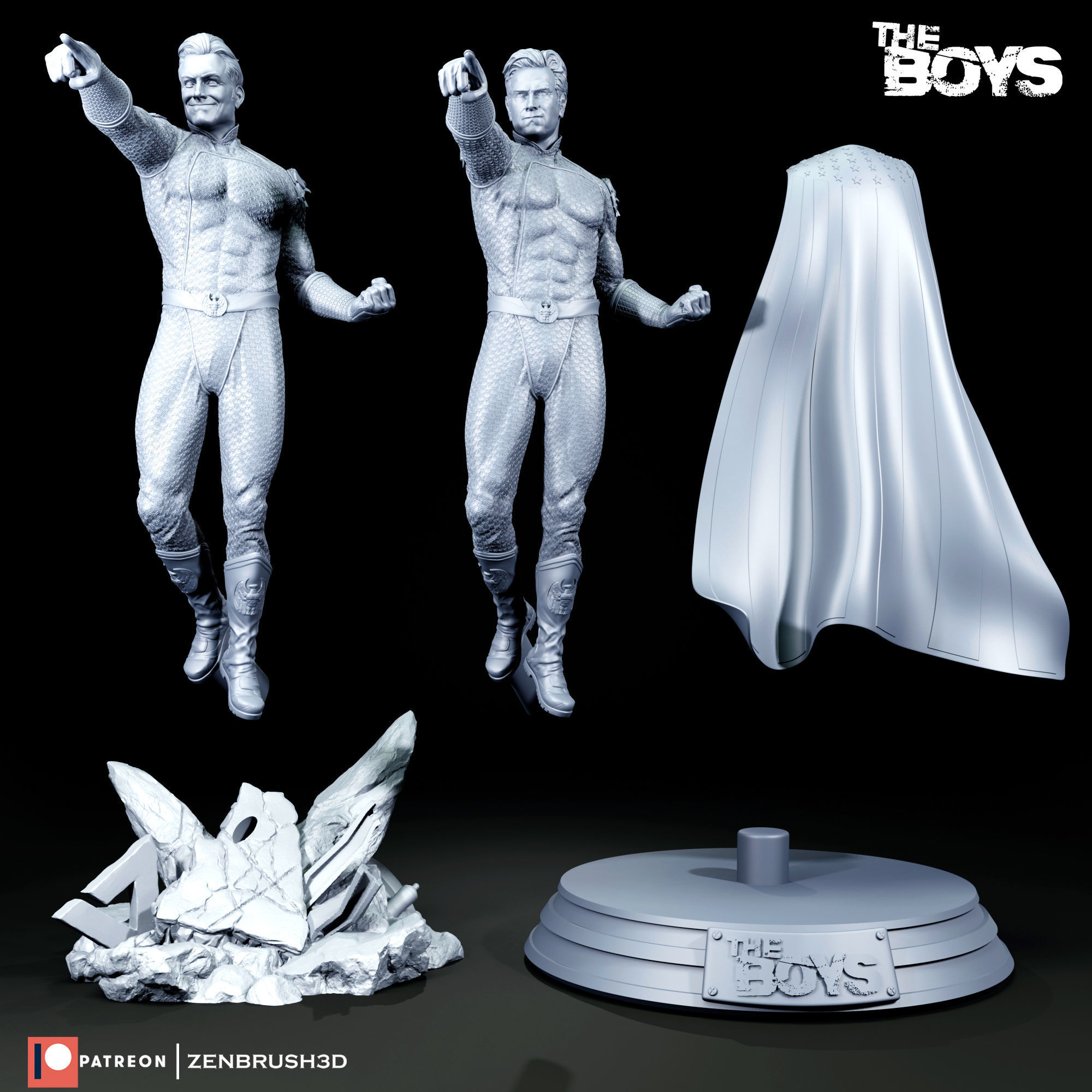 HOMELANDER - THE PATRIOT  - THE BOYS 3D print model_5