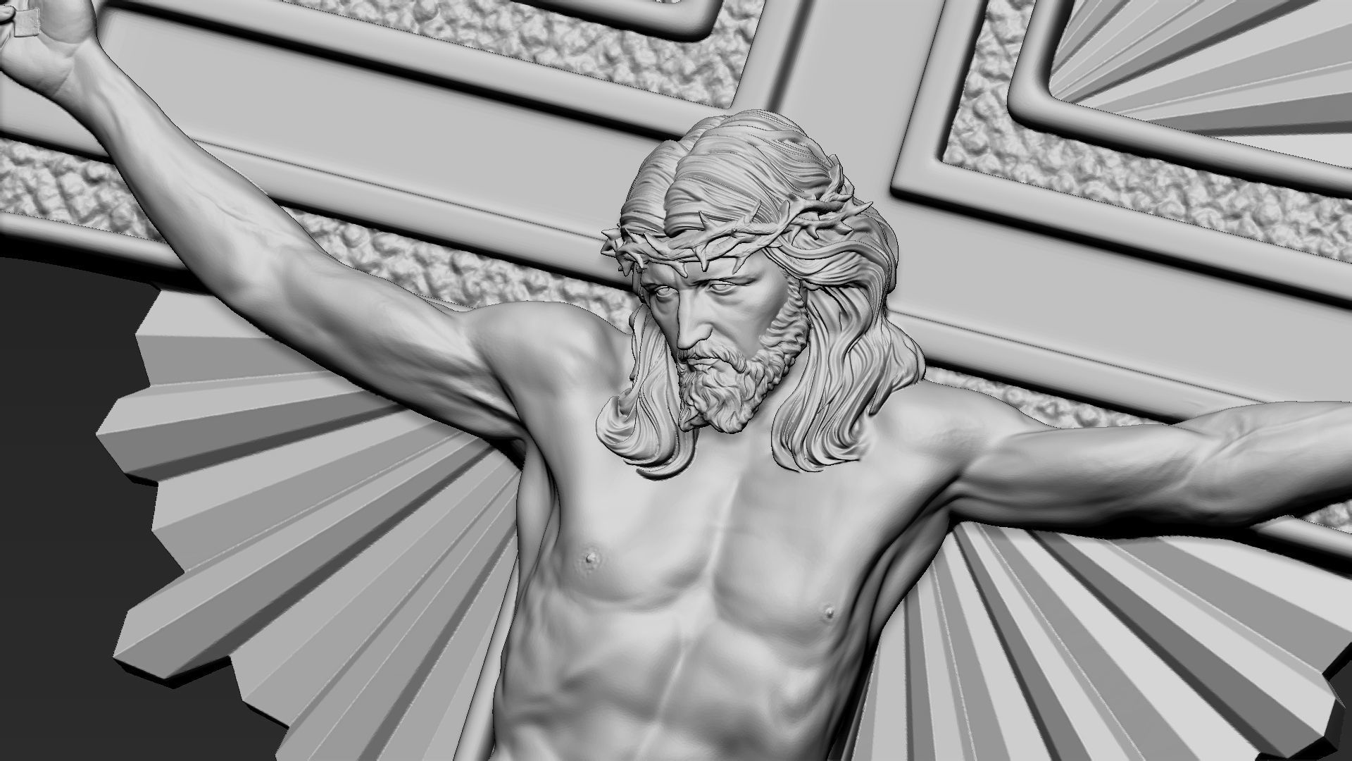 Jesus Cross 10 3D print model_7