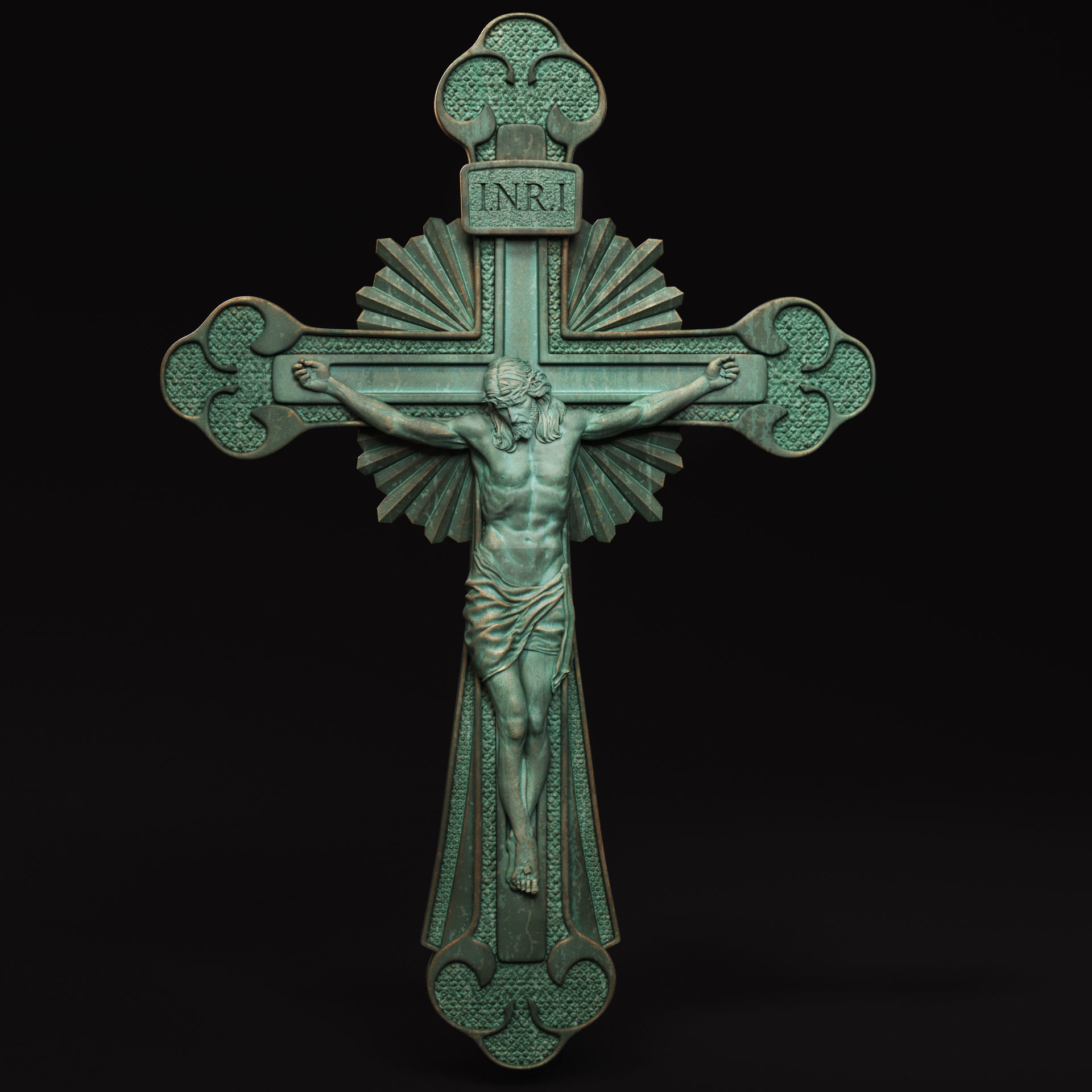 Jesus Cross 10 3D print model_1