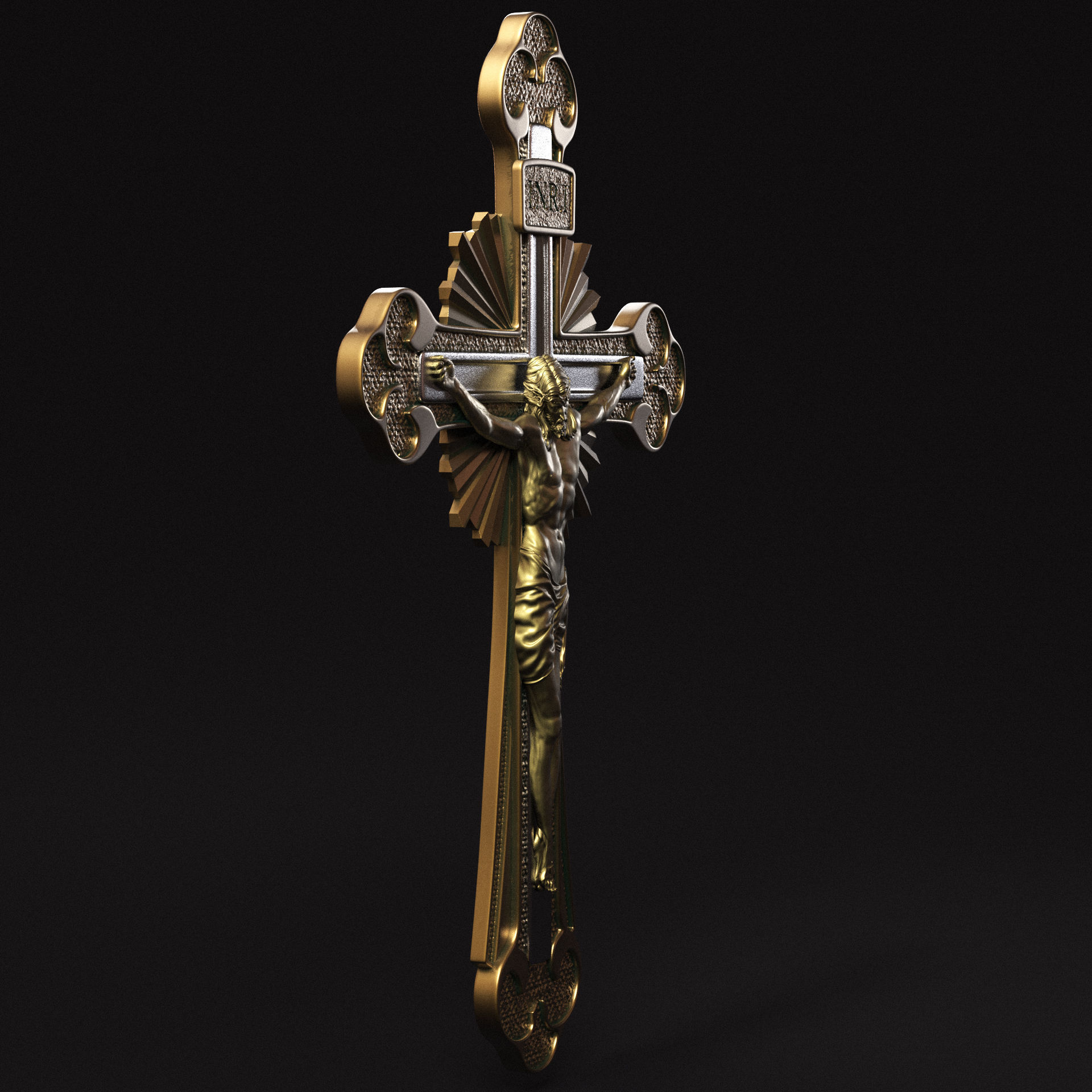 Jesus Cross 10 3D print model_4
