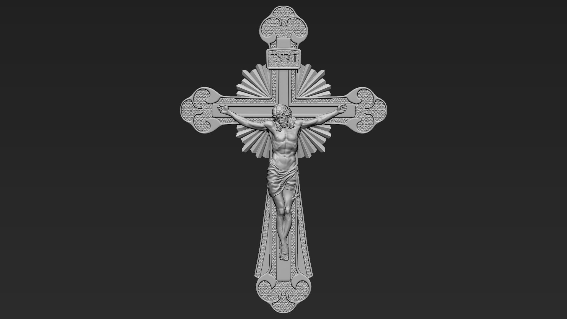 Jesus Cross 10 3D print model_8