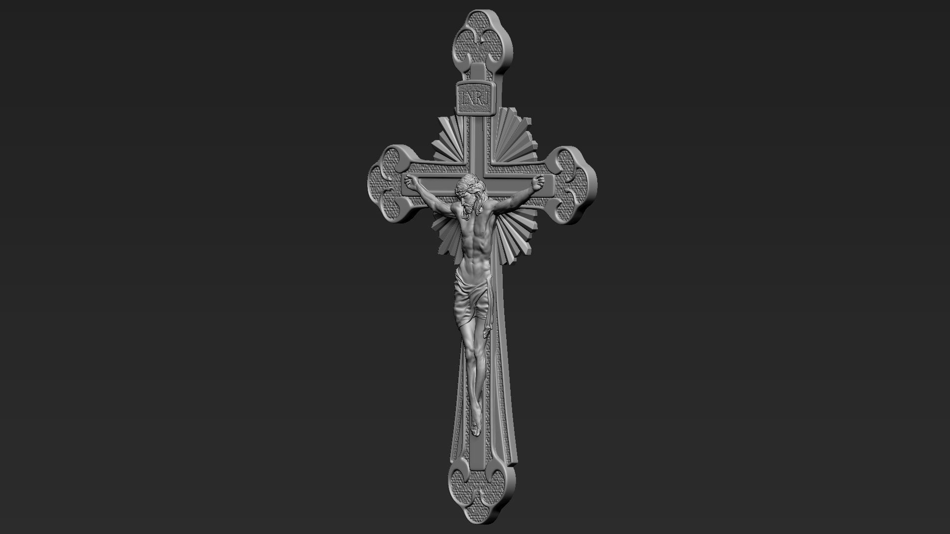 Jesus Cross 10 3D print model_9