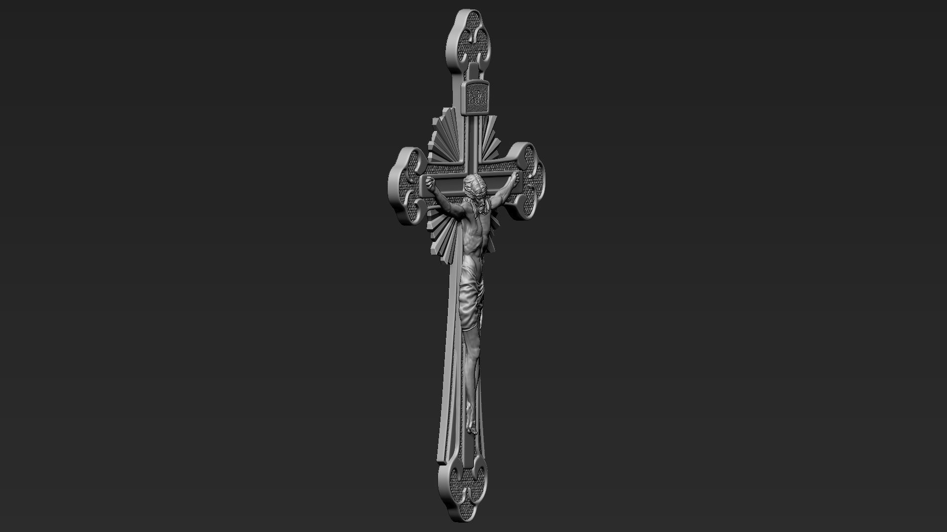 Jesus Cross 10 3D print model_11