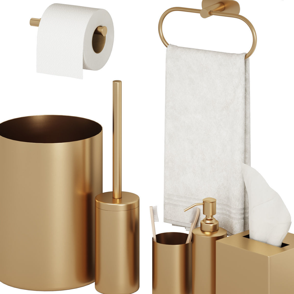 bathroom set 05 3D model_4