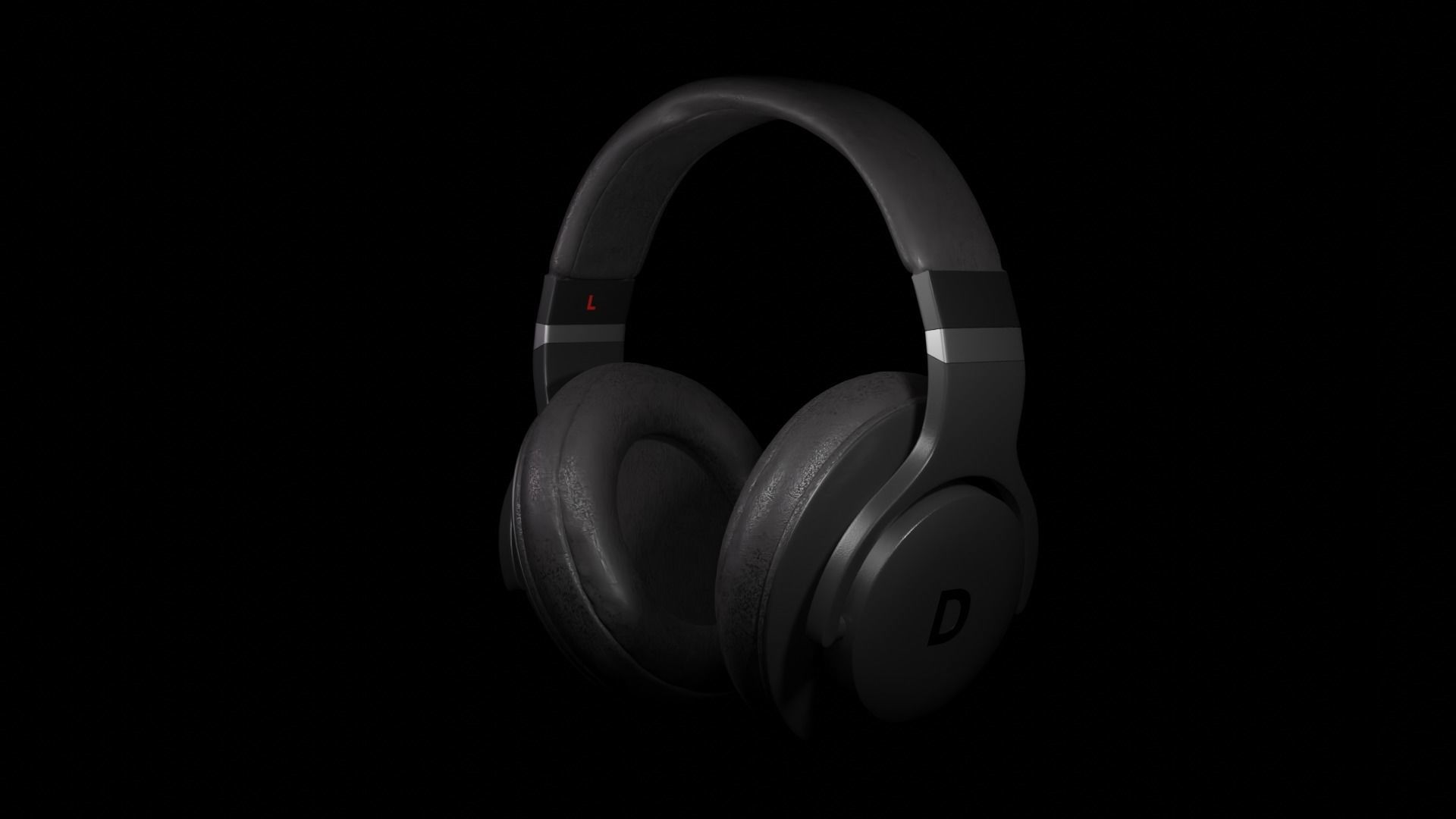 Wireless Gaming Headset 3D model_2