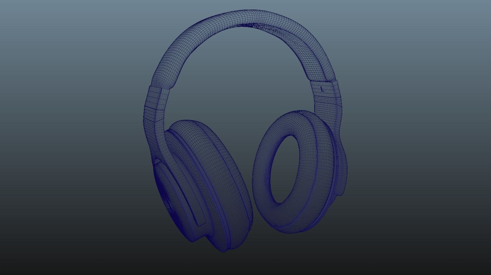 Wireless Gaming Headset 3D model_4