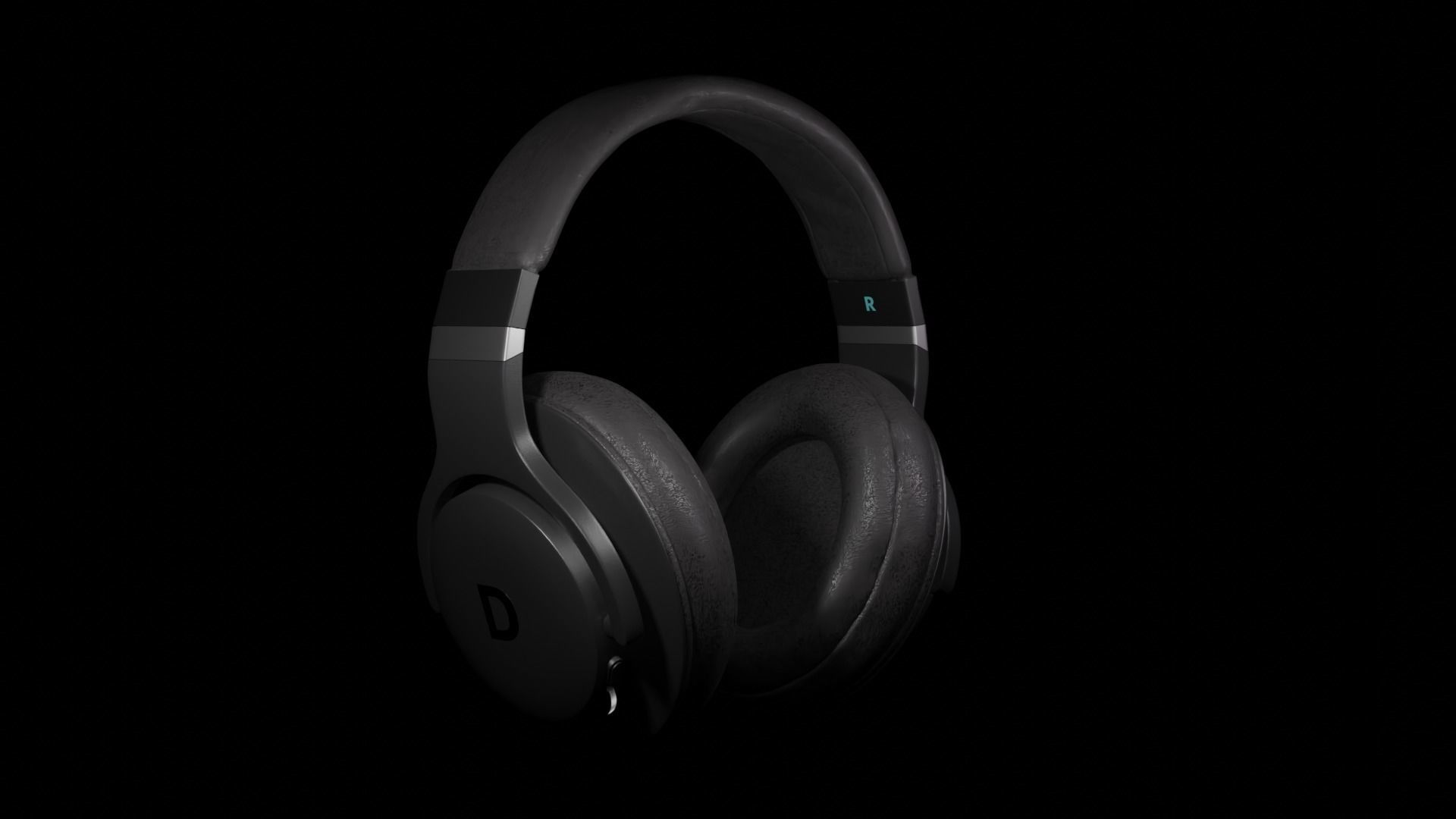 Wireless Gaming Headset 3D model_1