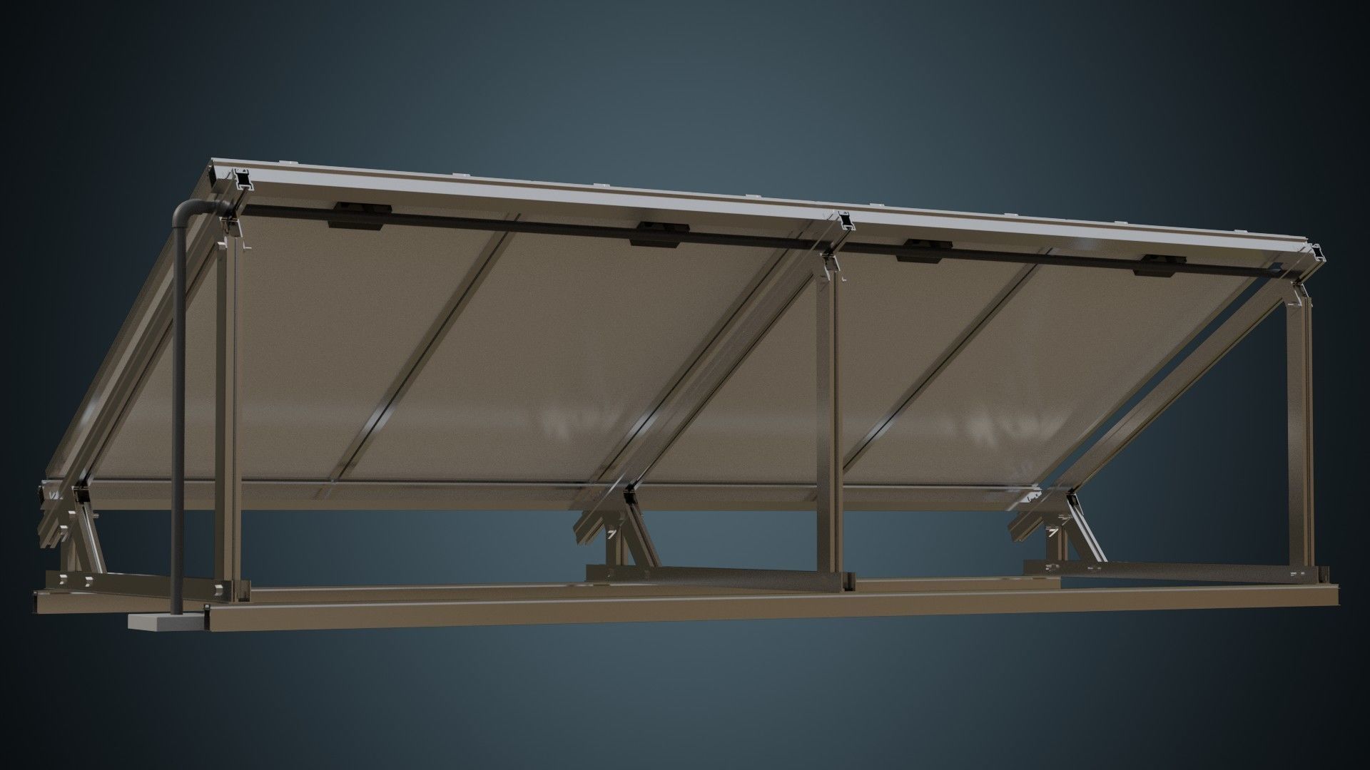  Solar Cell 1 Basic Low-poly 3D model_3