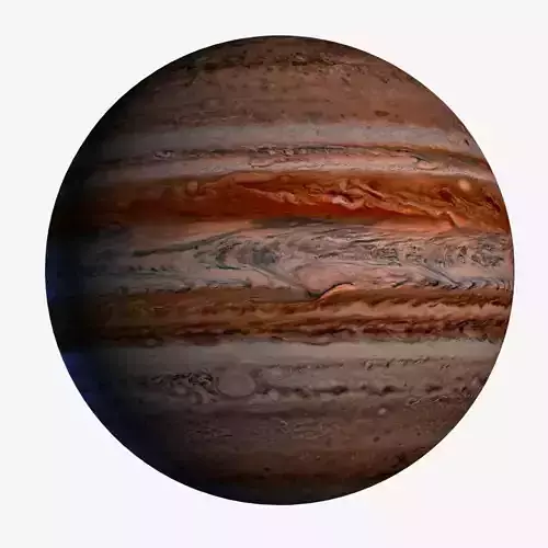 Jupiter 8k Closeup Sun Sci Fi Planet Alien Terrain Celestial 