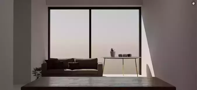 Awesome couch model for hyper realistic animation or environment