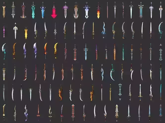 Fantasy Sword Collection 100 Swords