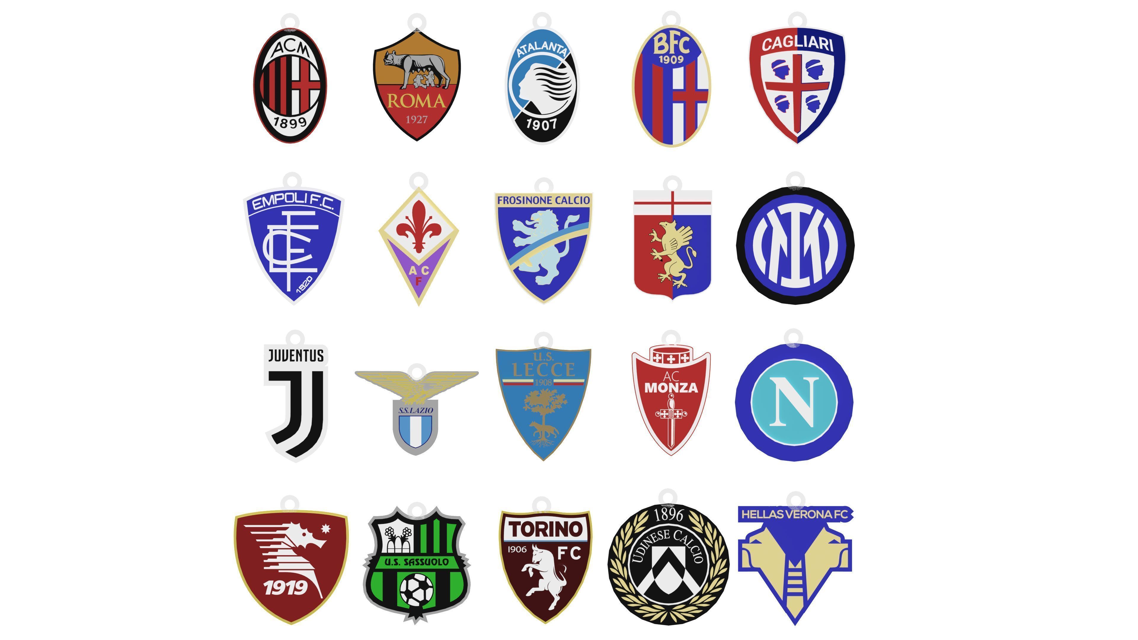 Italy Serie A League all teams printable and renderable 3D print model_44