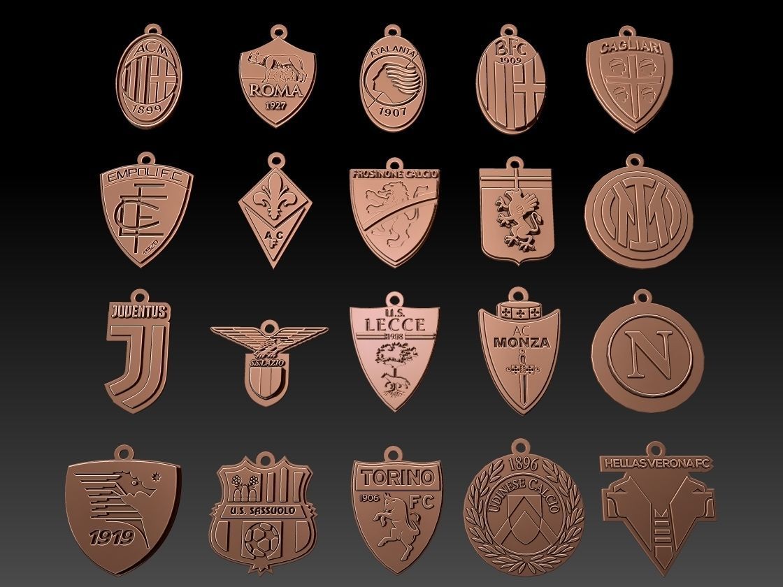 Italy Serie A League all teams printable and renderable 3D print model_43