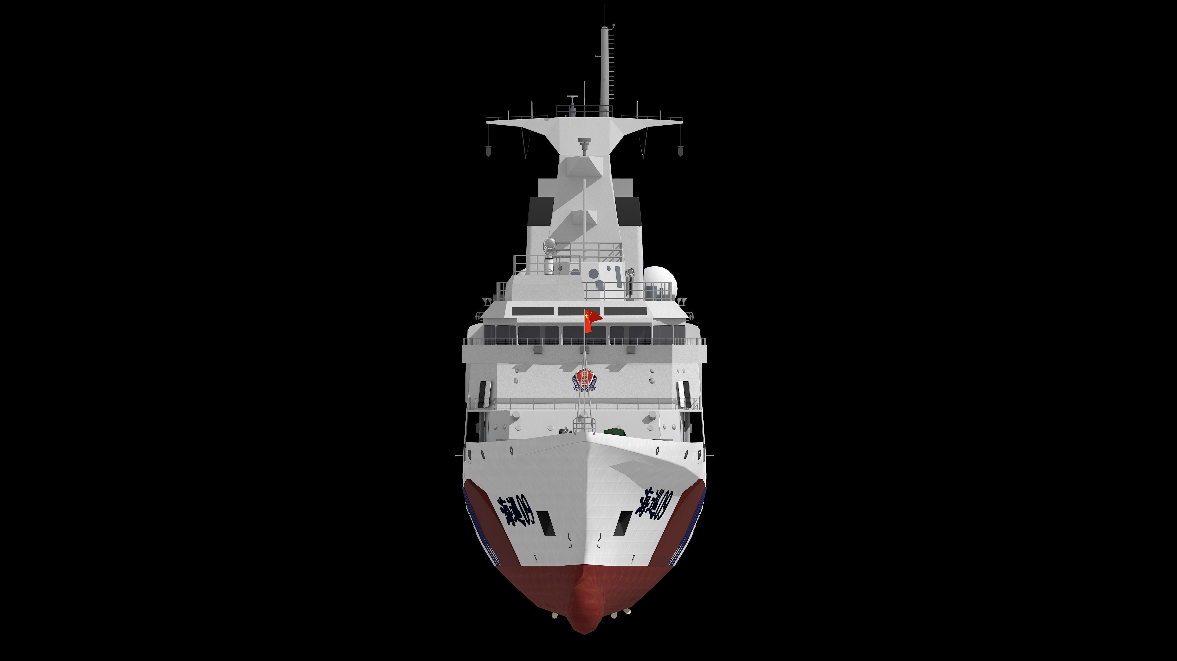Haixun 06 is  cruise rescue ship in the Taiwan Strait China 3D model_12