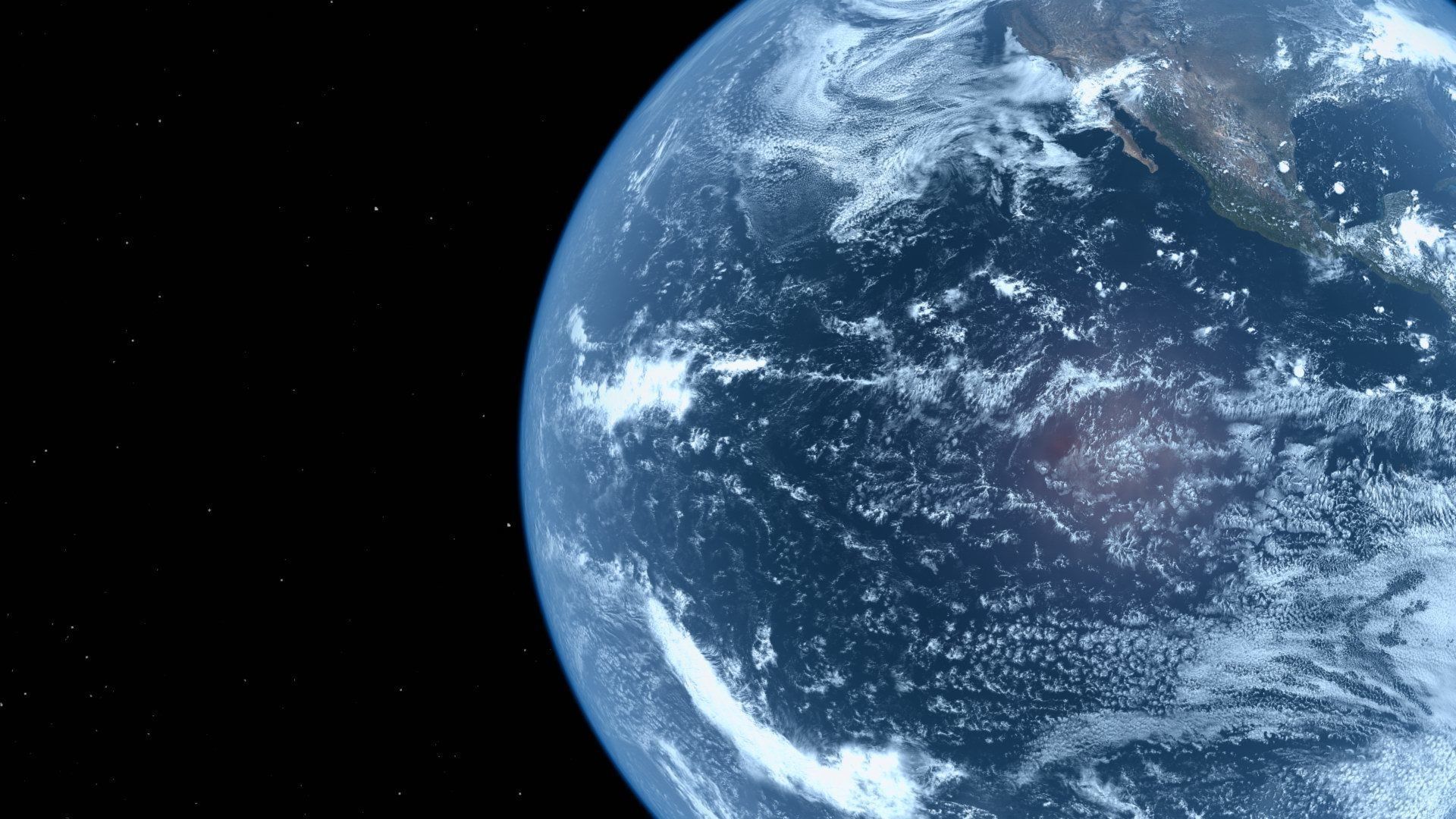 HD Realistic Earth Model Blue Earth Cloud Atmosphere Movie Earth 3D model_33