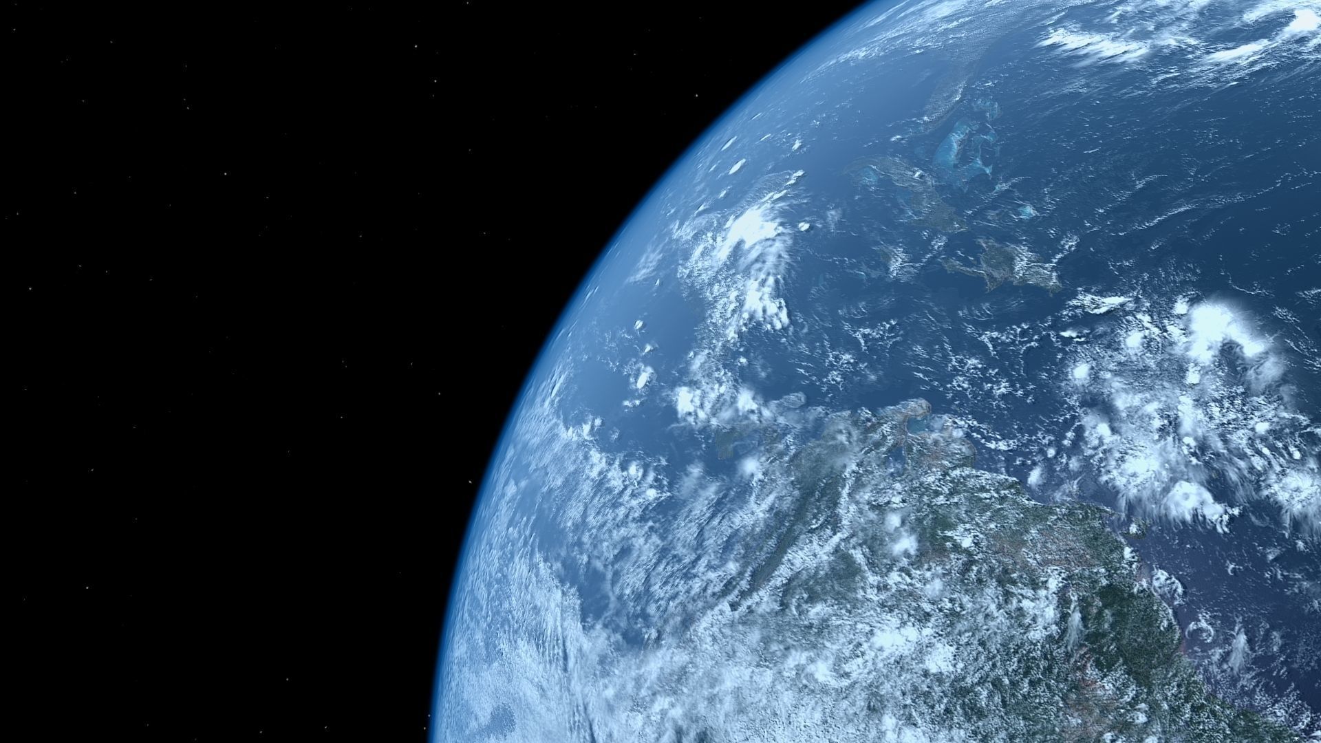 HD Realistic Earth Model Blue Earth Cloud Atmosphere Movie Earth 3D model_25