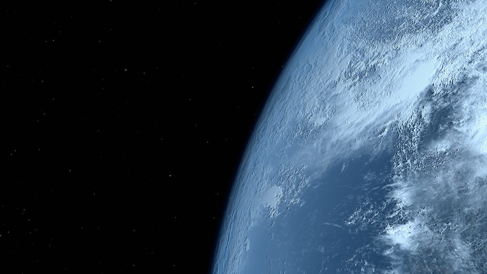 HD Realistic Earth Model Blue Earth Cloud Atmosphere Movie Earth 3D model_26