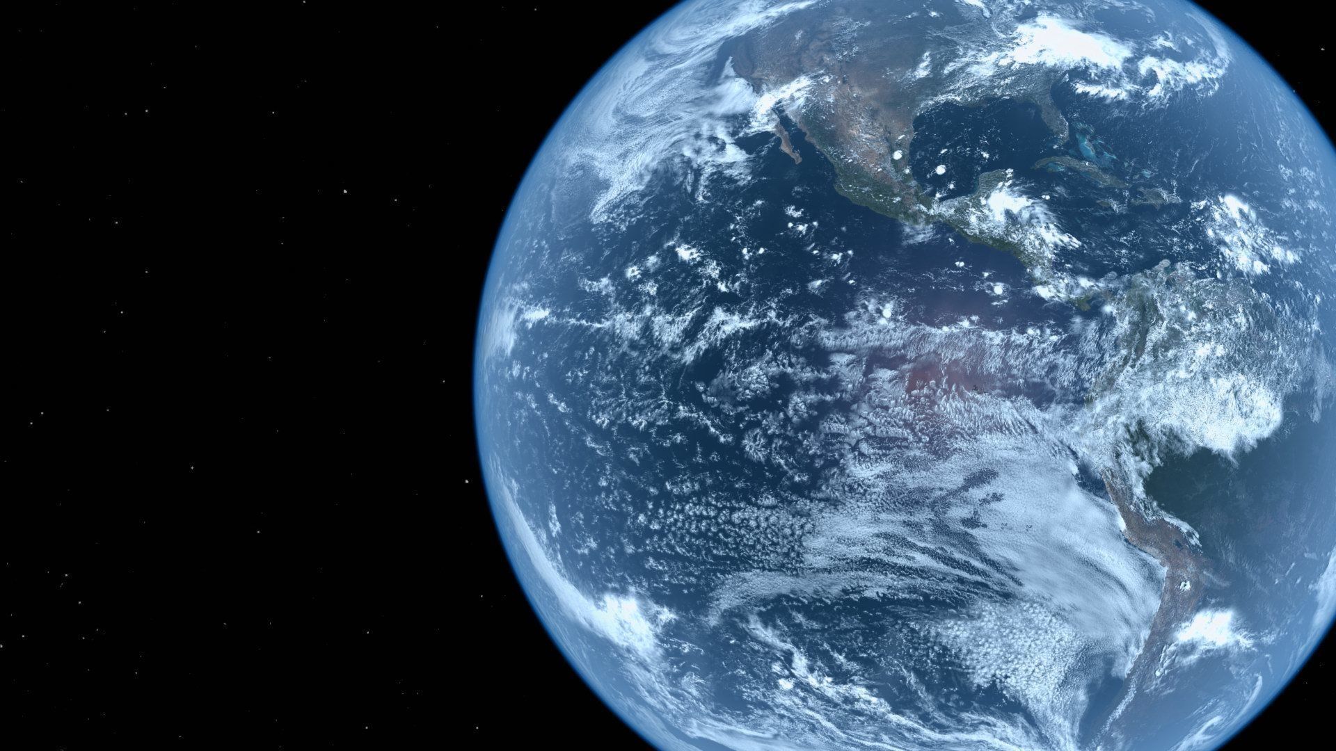 HD Realistic Earth Model Blue Earth Cloud Atmosphere Movie Earth 3D model_17