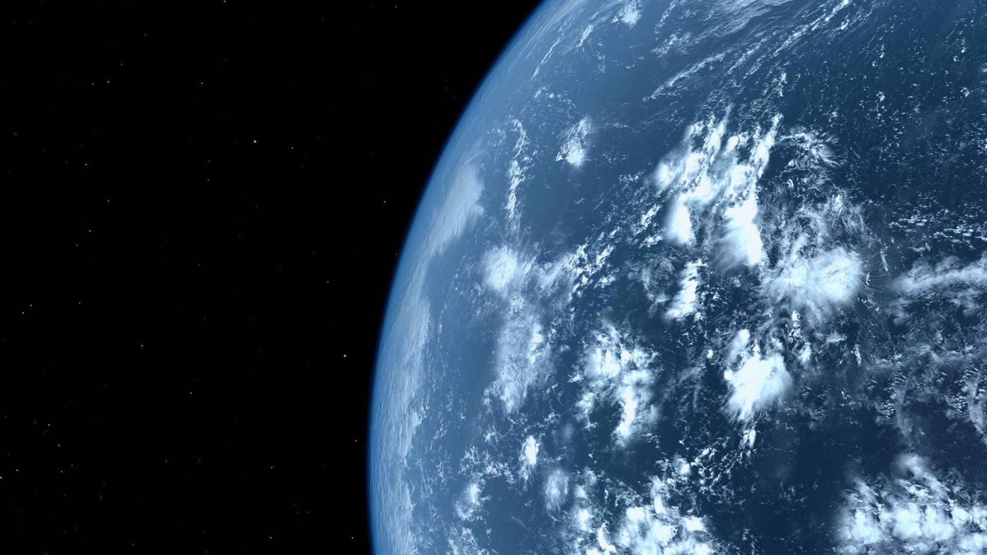 HD Realistic Earth Model Blue Earth Cloud Atmosphere Movie Earth 3D model_11
