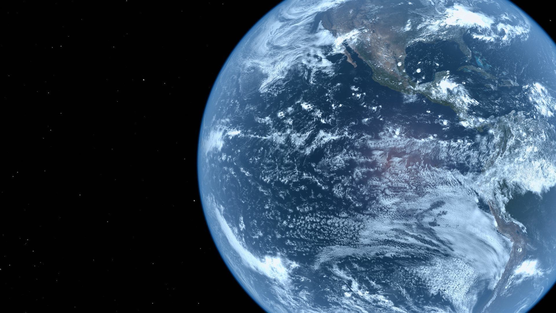 HD Realistic Earth Model Blue Earth Cloud Atmosphere Movie Earth 3D model_30