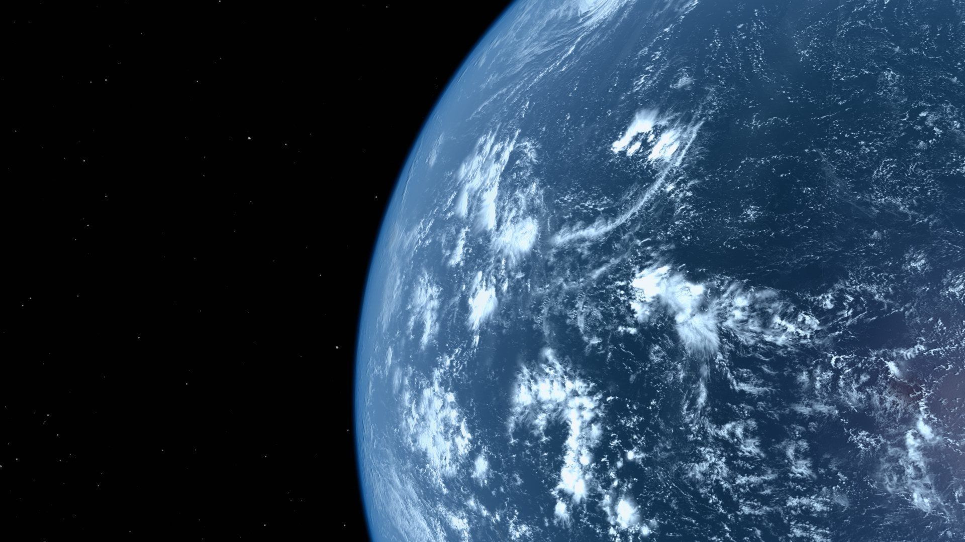 HD Realistic Earth Model Blue Earth Cloud Atmosphere Movie Earth 3D model_9
