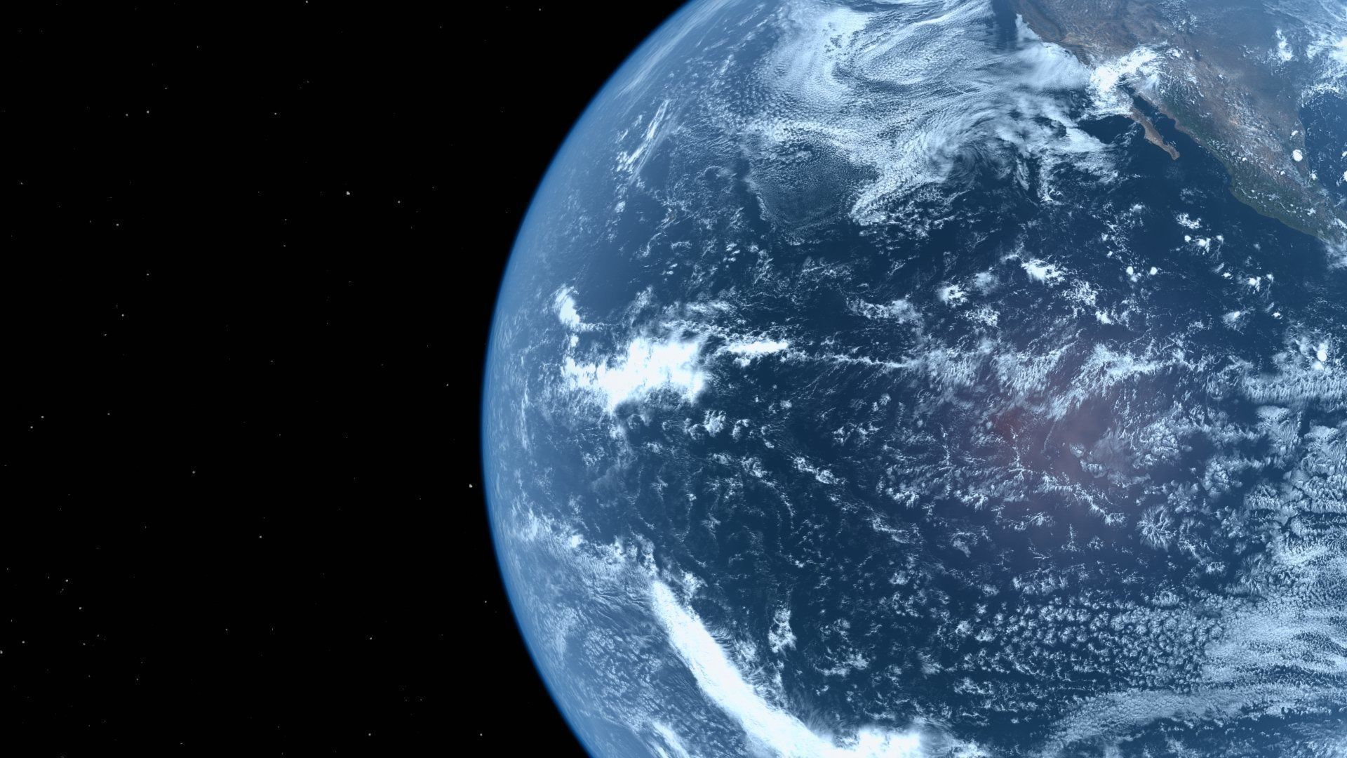 HD Realistic Earth Model Blue Earth Cloud Atmosphere Movie Earth 3D model_34